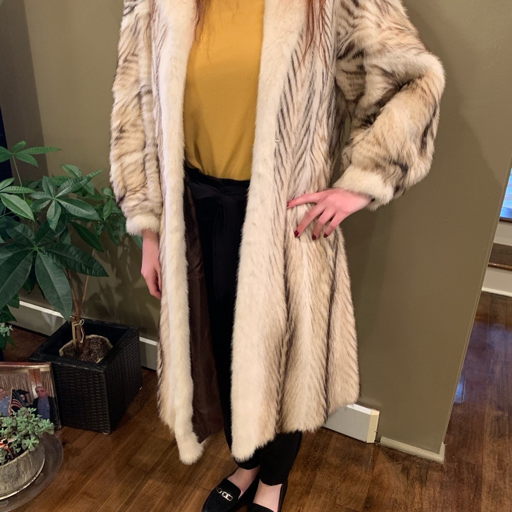 Full length vintage fur coat